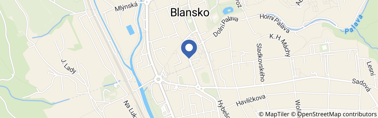 Mapa - Půlmaraton Moravským krasem 2026