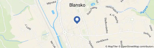 Mapa - Půlmaraton Moravským krasem 2026