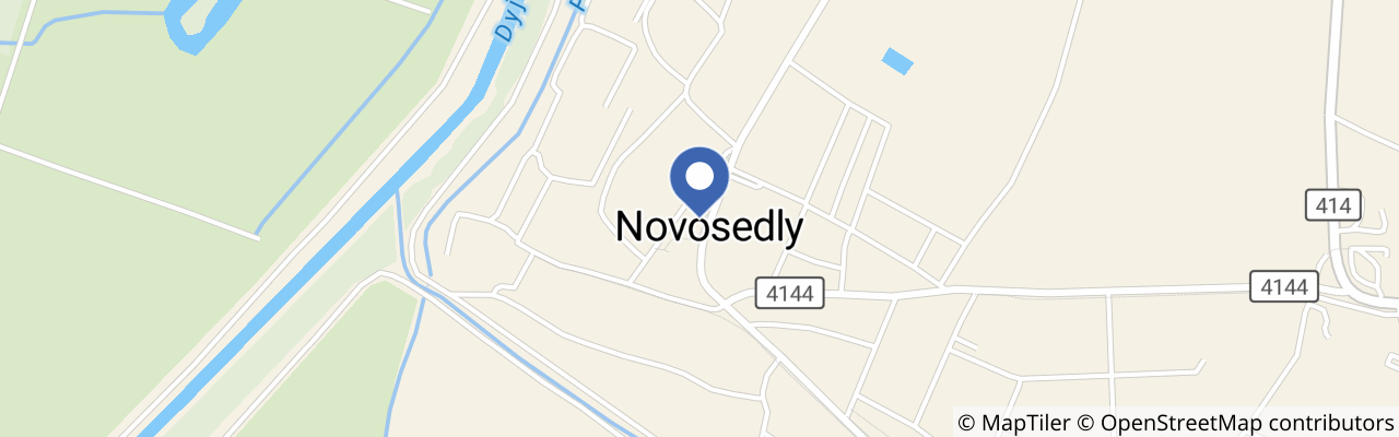 Mapa - Krojované hody v Novosedlech 2026