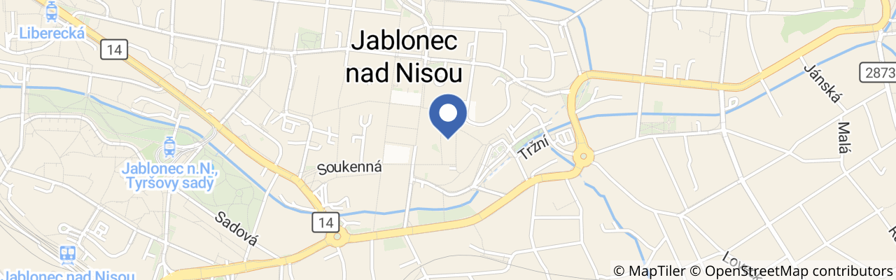 Mapa - Den evropského dědictví v Jablonci nad Nisou 2026