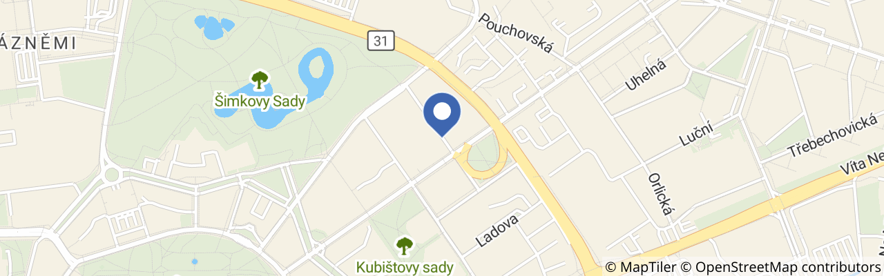 Mapa - Gočárovy schody 2026