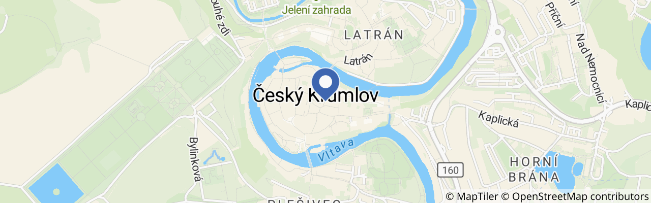 Mapa - Slavnosti pětilisté růže v Českém Krumlově 2027