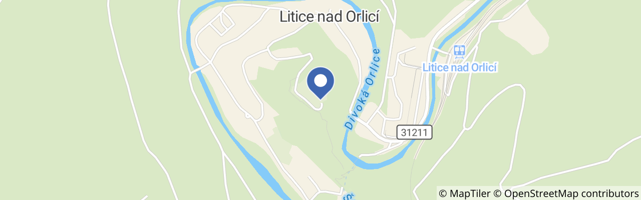 Mapa - Květinový víkend na hradě Litice