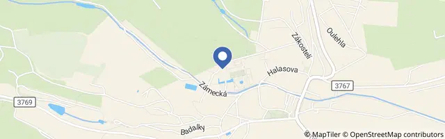 Mapa - Přehlídka praporečníků na zámku Lysice