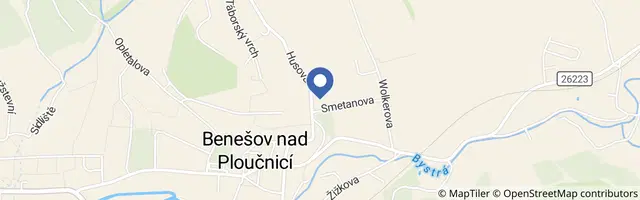 Mapa - Benešovská rokle 2026