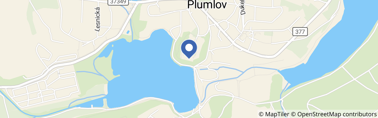 Mapa - Šermířský víkend na Plumlově 2026