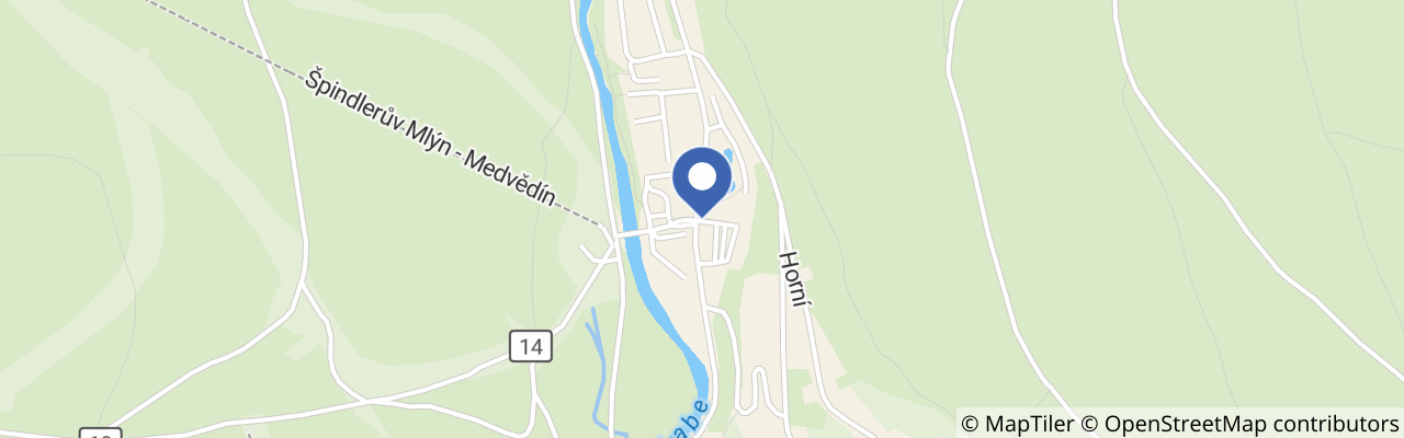 Mapa - Hotel Aquapark Špindlerův Mlýn