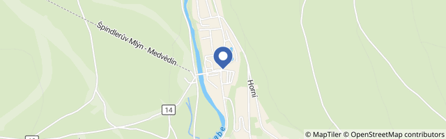 Mapa - Hotel Aquapark Špindlerův Mlýn