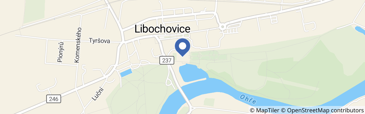 Mapa - Výstava exotického ptactva – zámek Libochovice 2026