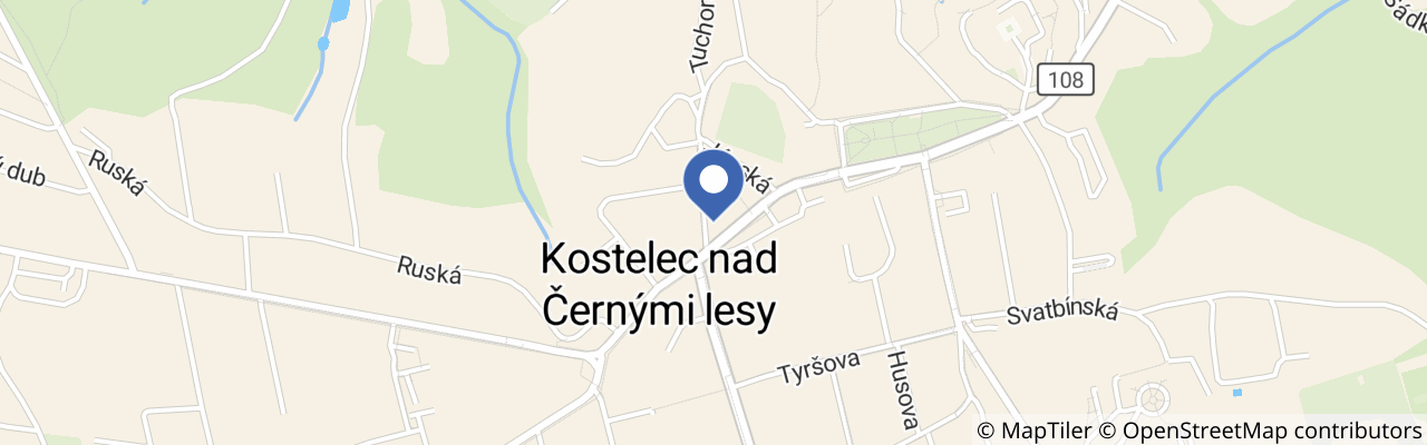 Mapa - Sraz veteránů v Kostelci nad Černými lesy 2026