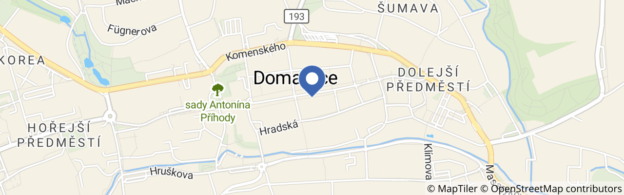 Mapa - Adventní koncert Lenky Filipové v Domažlicích