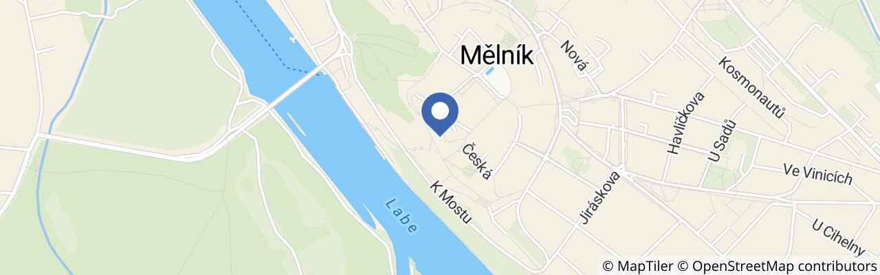 Mapa - Krhut & Kozub ve vinařství Chateau Mělník v rámci Hudby na vinicích 2026
