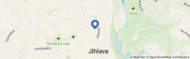 Mapa - Dětská pohádková neděle v Jihlavě