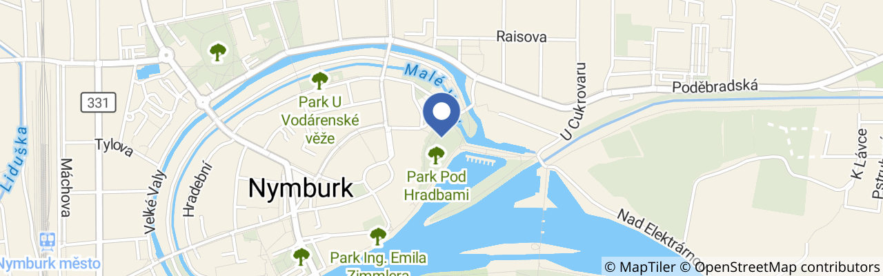 Mapa - Přístavní slavnost Nymburk 2026