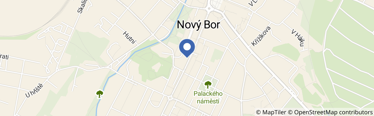 Mapa - Sklářské slavnosti Nový Bor 2027