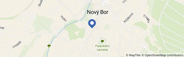 Mapa - Sklářské slavnosti Nový Bor 2027