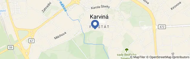 Mapa - Hradozámecká noc na zámku Fryštát