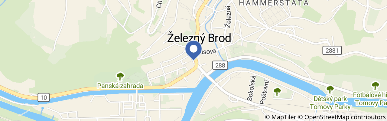 Mapa - Skleněné městečko Železný Brod 2026