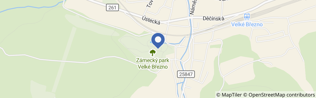 Mapa - Za pohádkou na zámek Velké Březno – Kašpárek, Kašpárek a Kašpárek aneb Pohádka pro chytré děti
