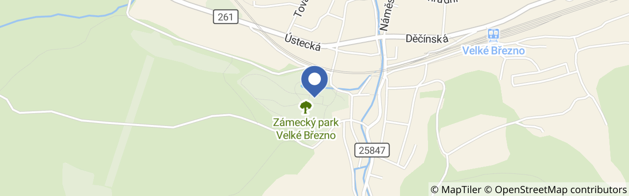 Mapa - Za pohádkou na zámek Velké Březno -Mrkvomen