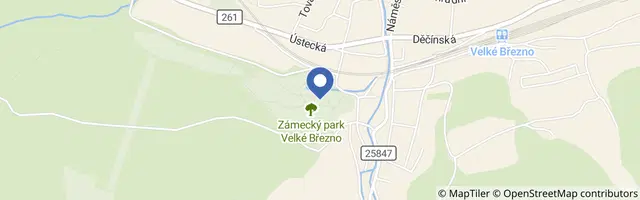 Mapa - Za pohádkou na zámek Velké Březno -Mrkvomen
