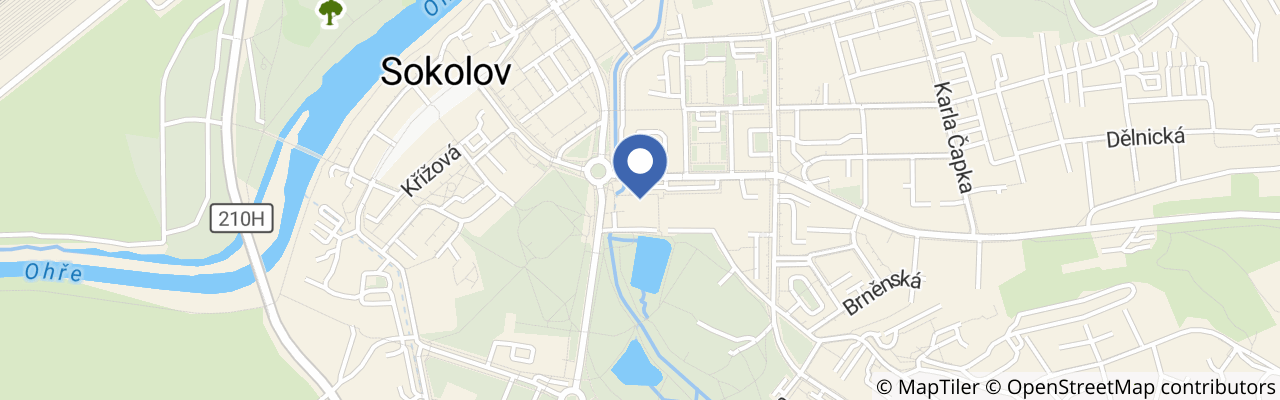 Mapa - Den horníků v Sokolově 2026