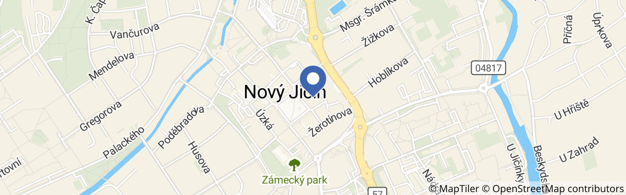 Mapa - Slavnost města Nový Jičín 2026