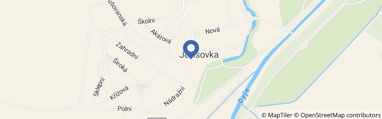 Mapa - Kiritof v Jevišovce 2026