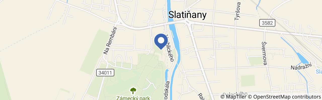 Mapa - Za skřítky do Slatiňan