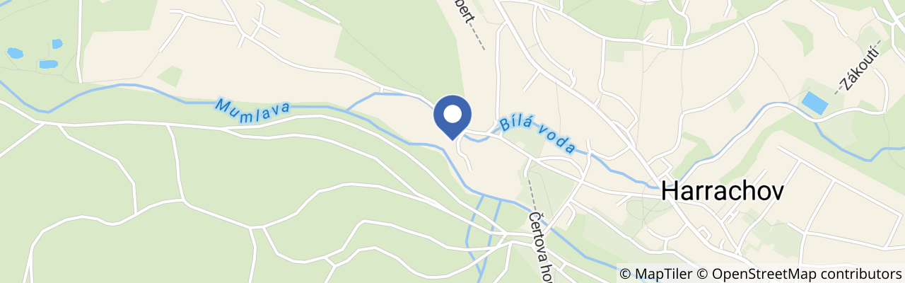 Mapa - Penzion Bílá Voda