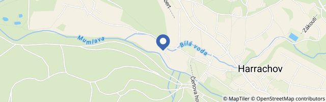 Mapa - Penzion Bílá Voda