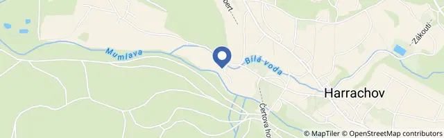 Mapa - Penzion Bílá Voda