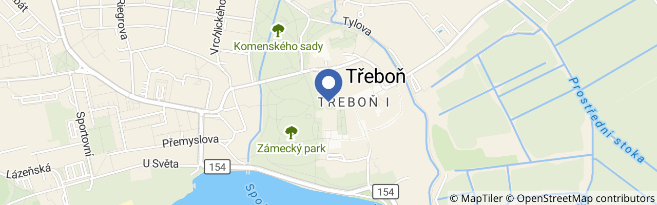 Mapa - Hrané večerní prohlídky – Jak se pan Petr Vok na Třeboň stěhovati ráčil