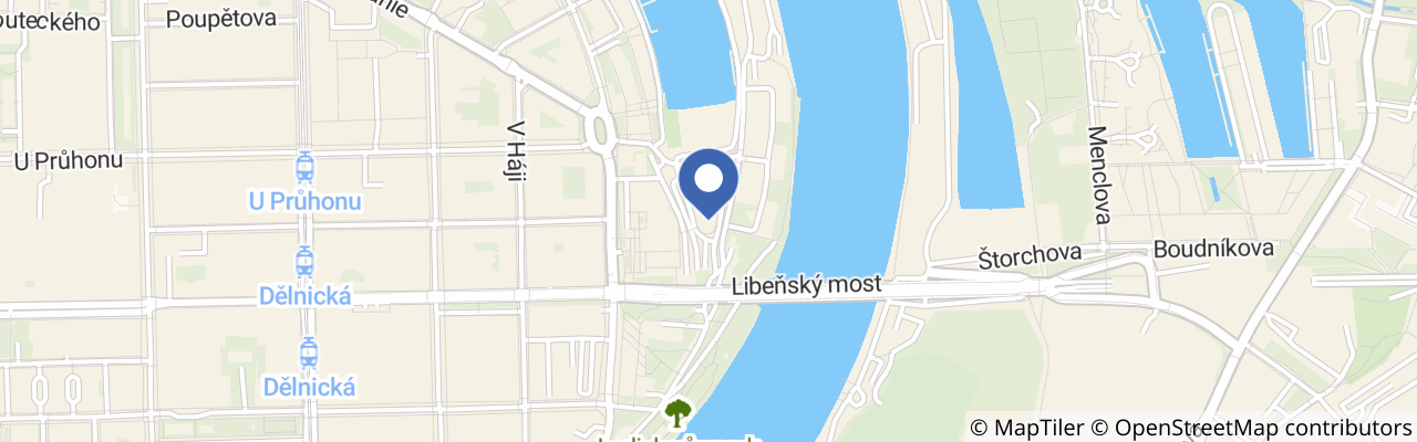 Mapa - Letní minigolf v MinigolfParku Maniny v Holešovicích