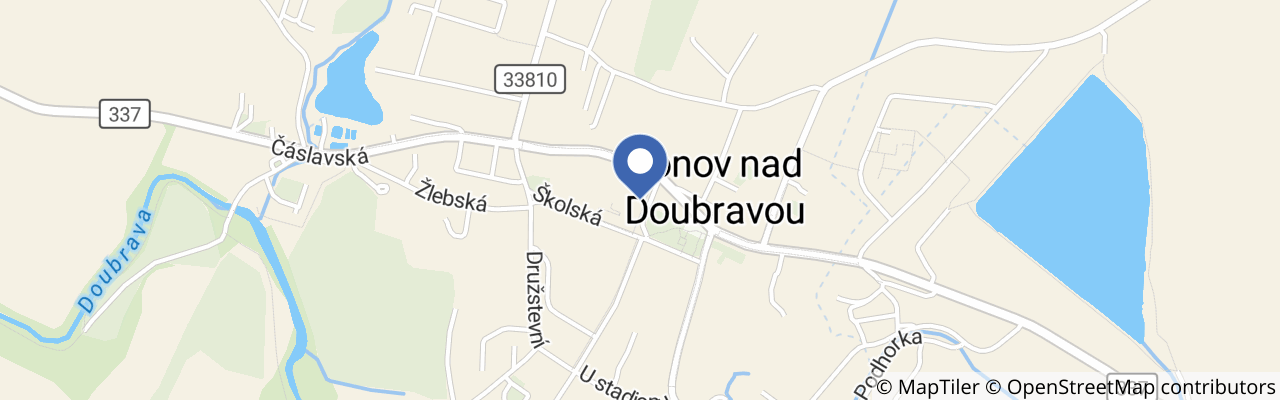 Mapa - Hudba na dlani v Ronově nad Doubravou 2026
