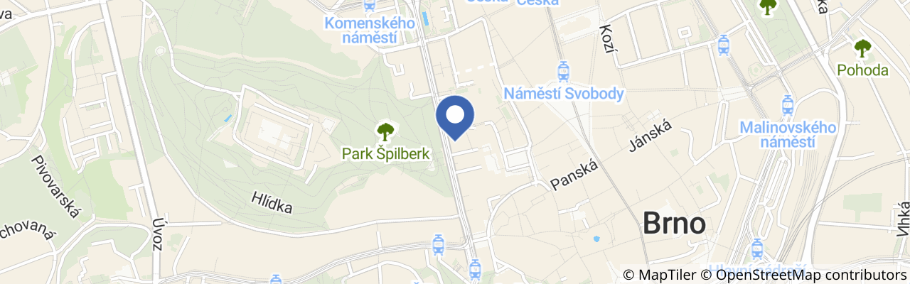 Mapa - Tanečně vizuální představení Jaro v Brně