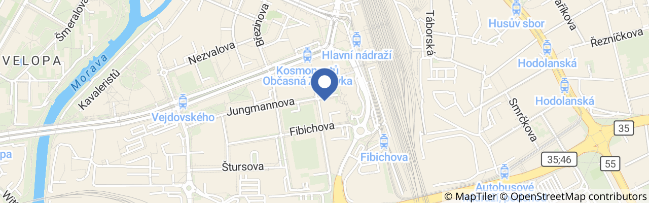 Mapa - Signál V – monumentální díla v olomoucké Telegraph Gallery