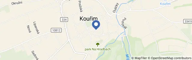 Mapa - Kouzelnický den aneb Potterhlé hraní v Kouřimi