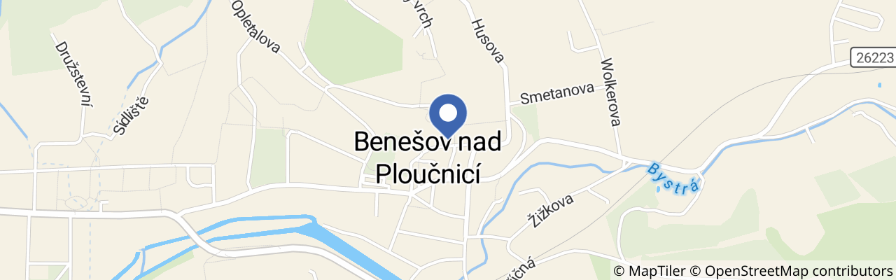 Mapa - Hradozámecká noc – zámek Benešov nad Ploučnicí