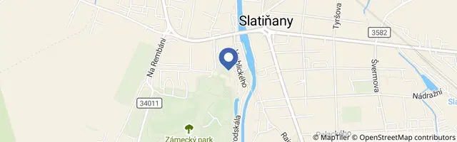 Mapa - Zámecká noc ve Slatiňanech 2026