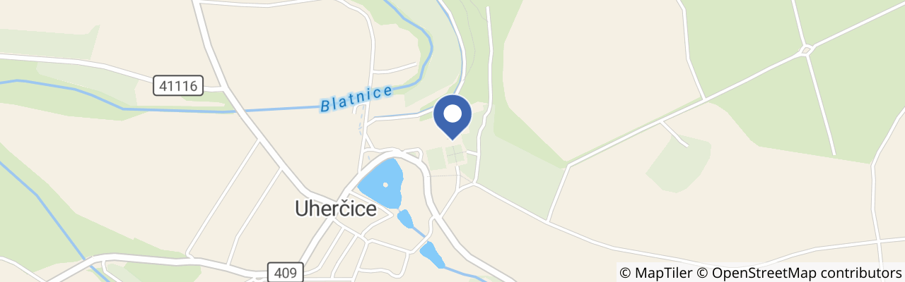 Mapa - Hradozámecká noc 2026 v Uherčicích