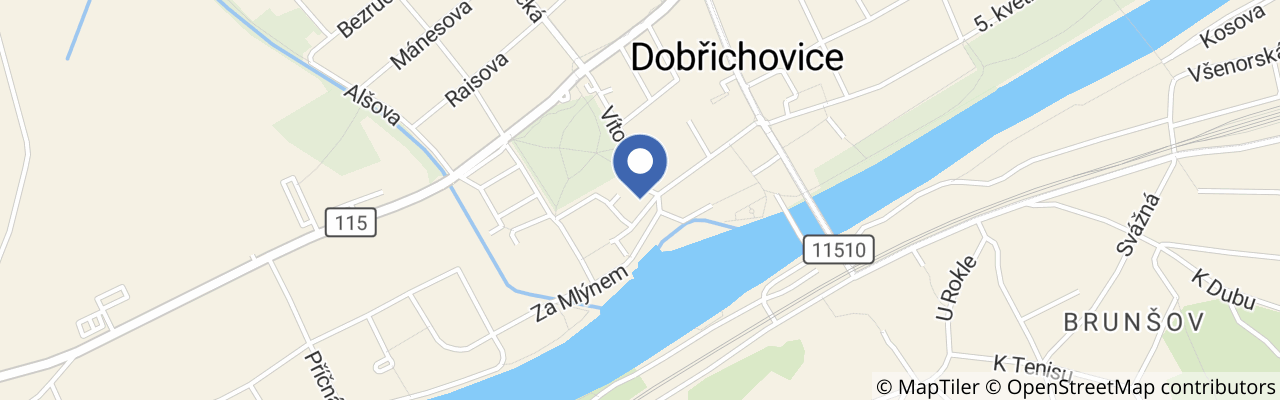 Mapa - Hotel Panská Zahrada