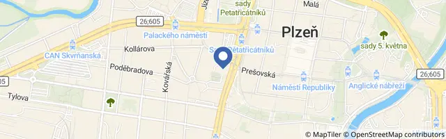 Mapa - Šoa – Holocaust plzeňských Židů