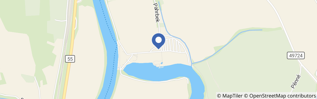 Mapa - Rekreační areál Pahrbek