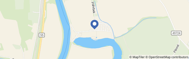 Mapa - Rekreační areál Pahrbek