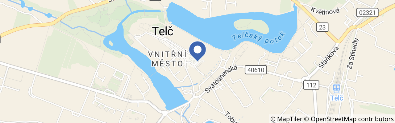 Mapa - Prázdniny v Telči 2026