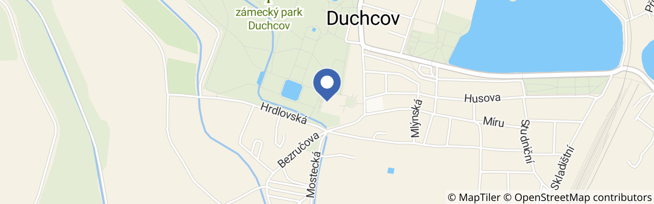 Mapa - Letní prohlídky sklepů na zámku Duchcov