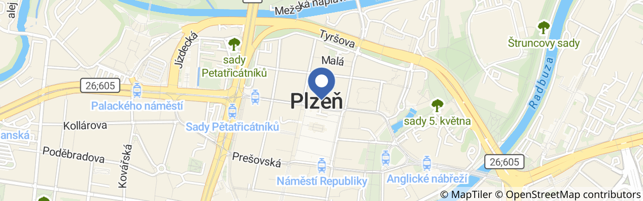 Mapa - Sportmanie Plzeň 2026