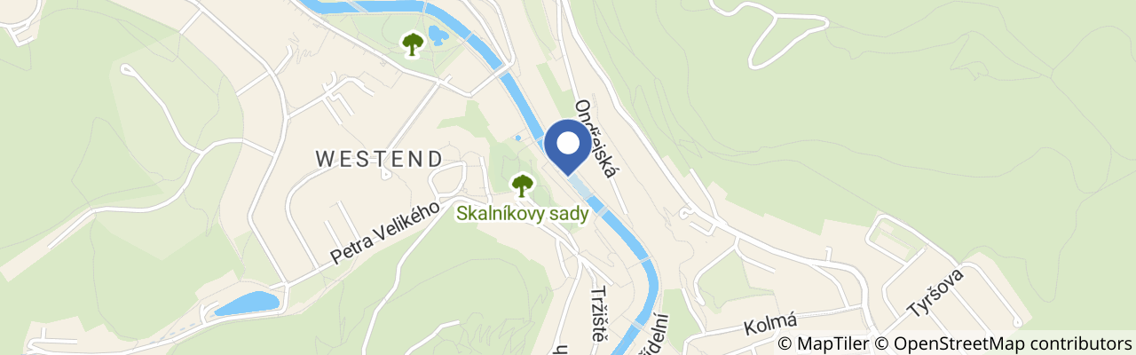 Mapa - Vánoční trhy Karlovy Vary 2026