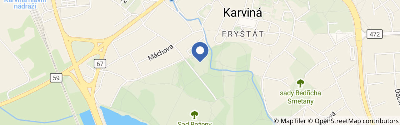 Mapa - Letní kino Karviná 2026